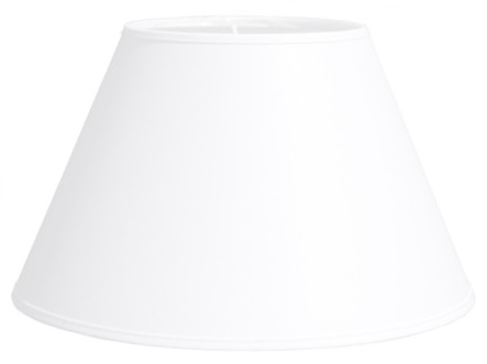 lampeskærm 19x27x45 T-E27 hvid chintz med låg